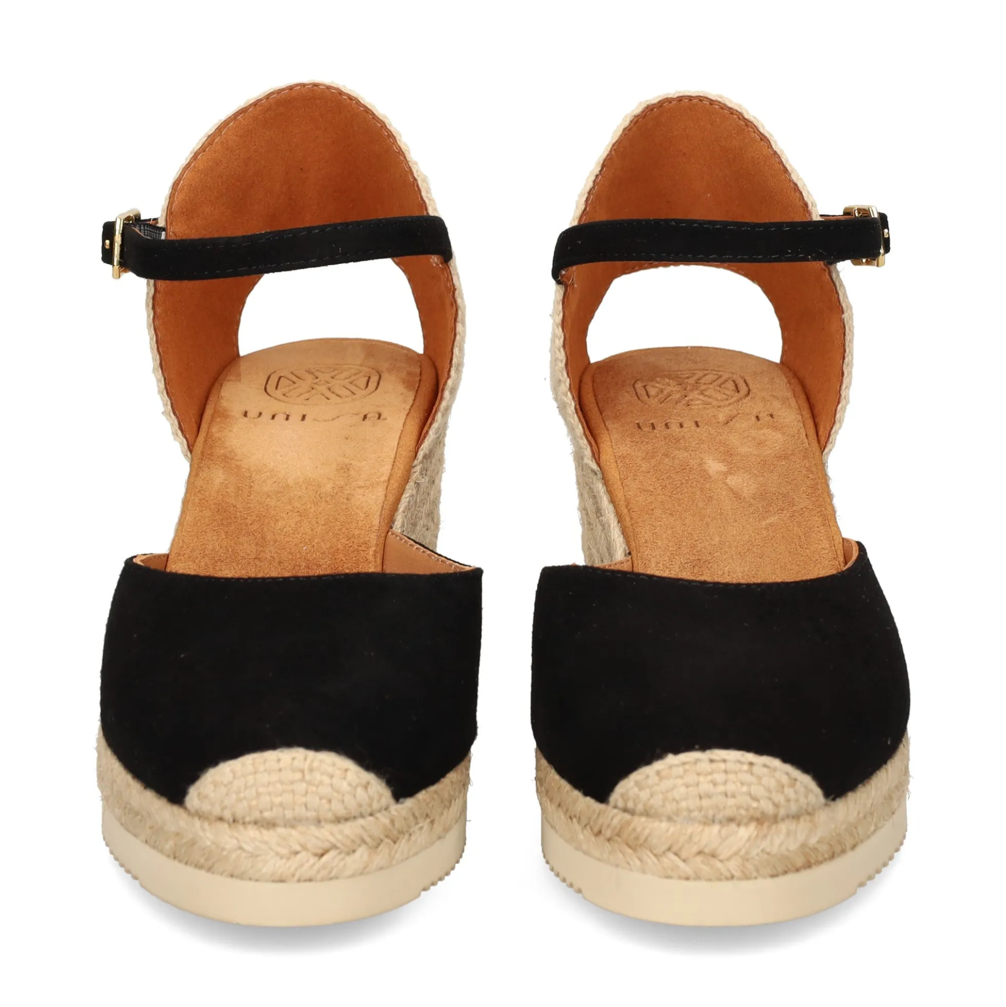 UNISA Zapatos cuña CACERES_25_KS NEGRO