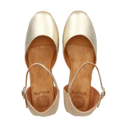 UNISA Zapatos cuña CISCA_23_LMT PLATINO