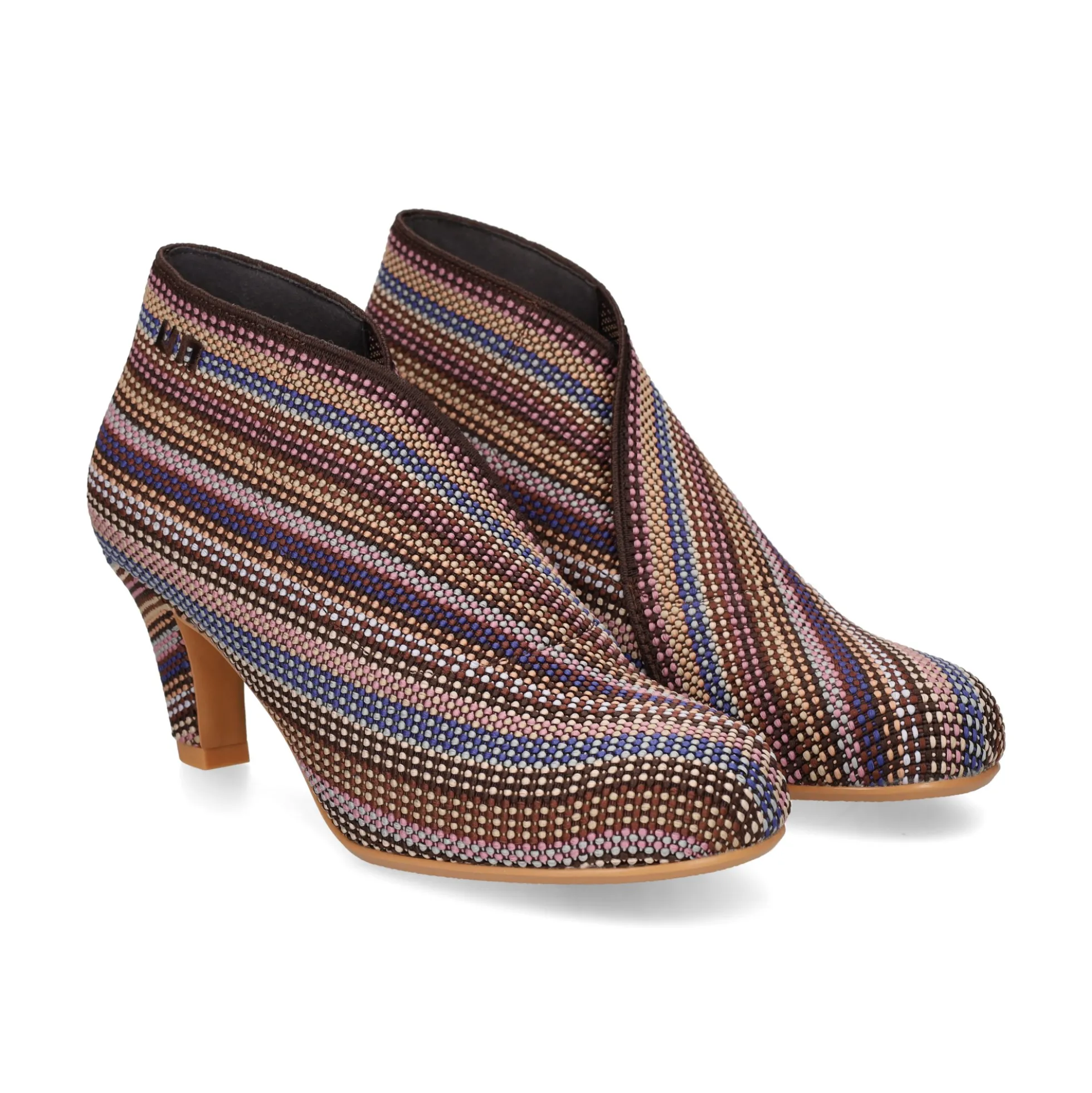 UNITED NUDE Botines con tacón de Mujer FOLD MID CARAMEL