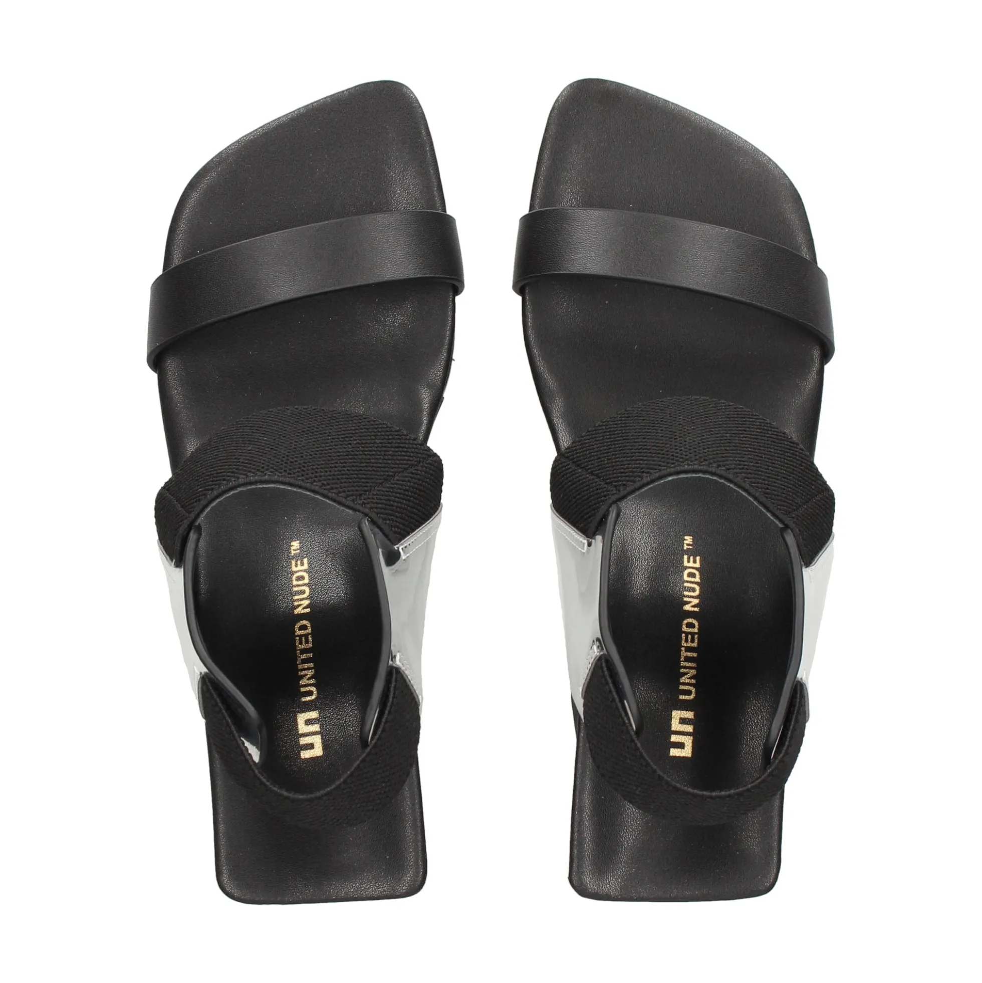 UNITED NUDE Sandalias cuña de Mujer LOOP REIKI HI SILVER