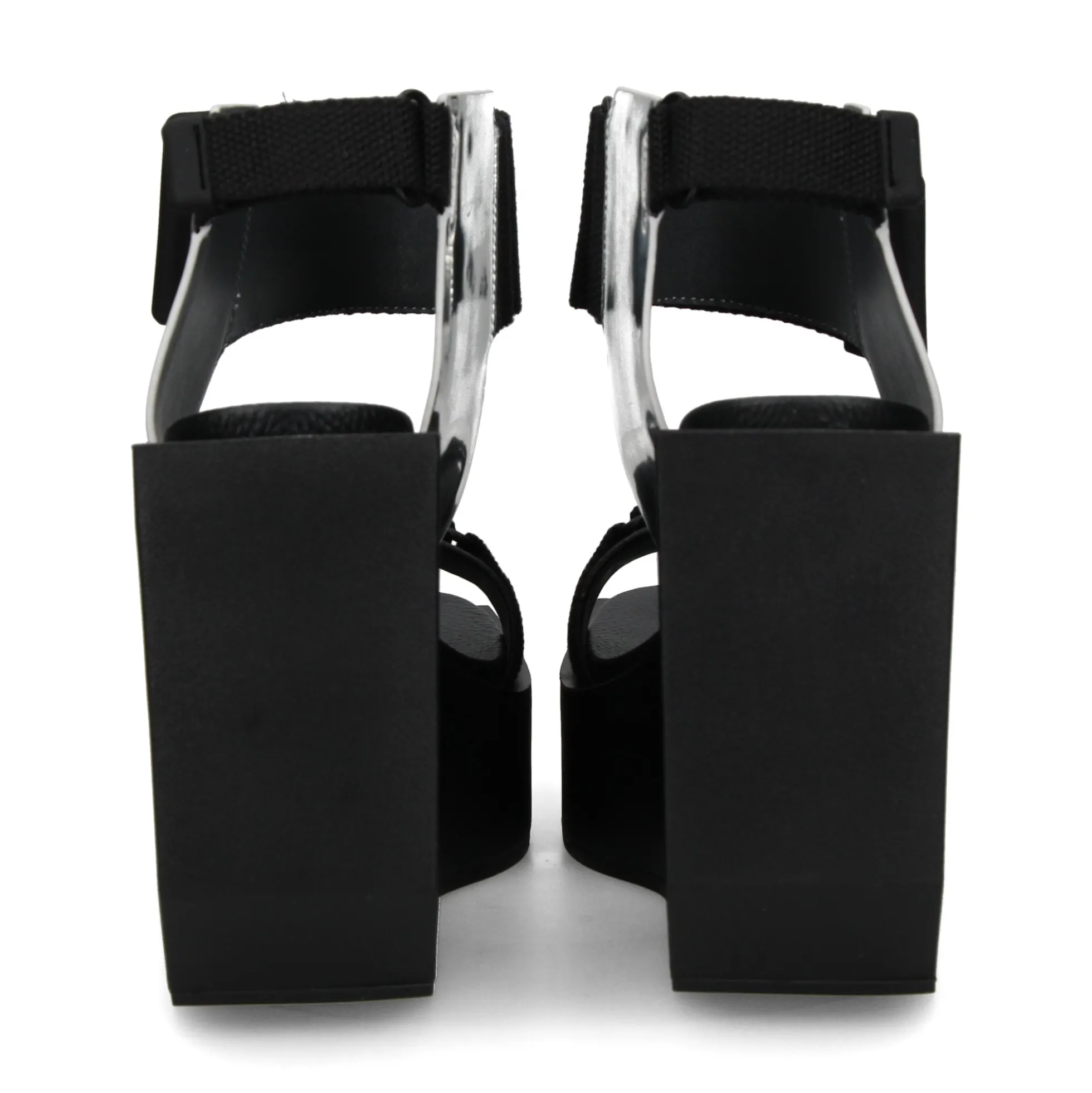 UNITED NUDE Sandalias cuña de Mujer WA HI MIRROR SILVER