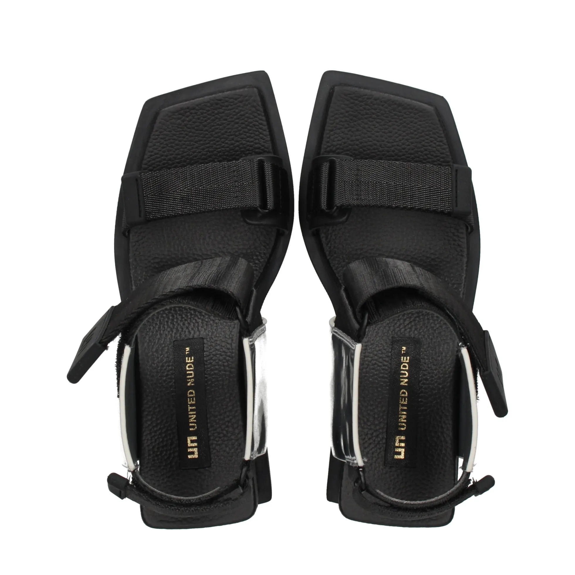 UNITED NUDE Sandalias cuña de Mujer KO MID MIRROR SILVER