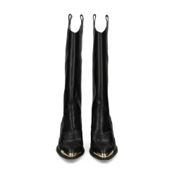VERSACE JEANS Botas con tacón de Mujer 79VA3S12 899 BLACK