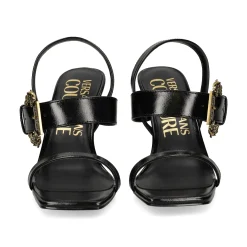 VERSACE JEANS Sandalias con tacón de Mujer 79VA3S71 899 BLACK