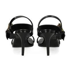 VERSACE JEANS Sandalias con tacón de Mujer 79VA3S71 899 BLACK