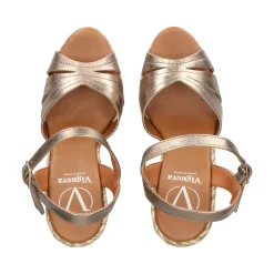 VIGUERA Sandalias cuña de Mujer 2046 FUMO