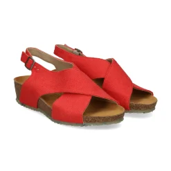 ZOURI Sandalias cuña de Mujer MERMAID SCARLET